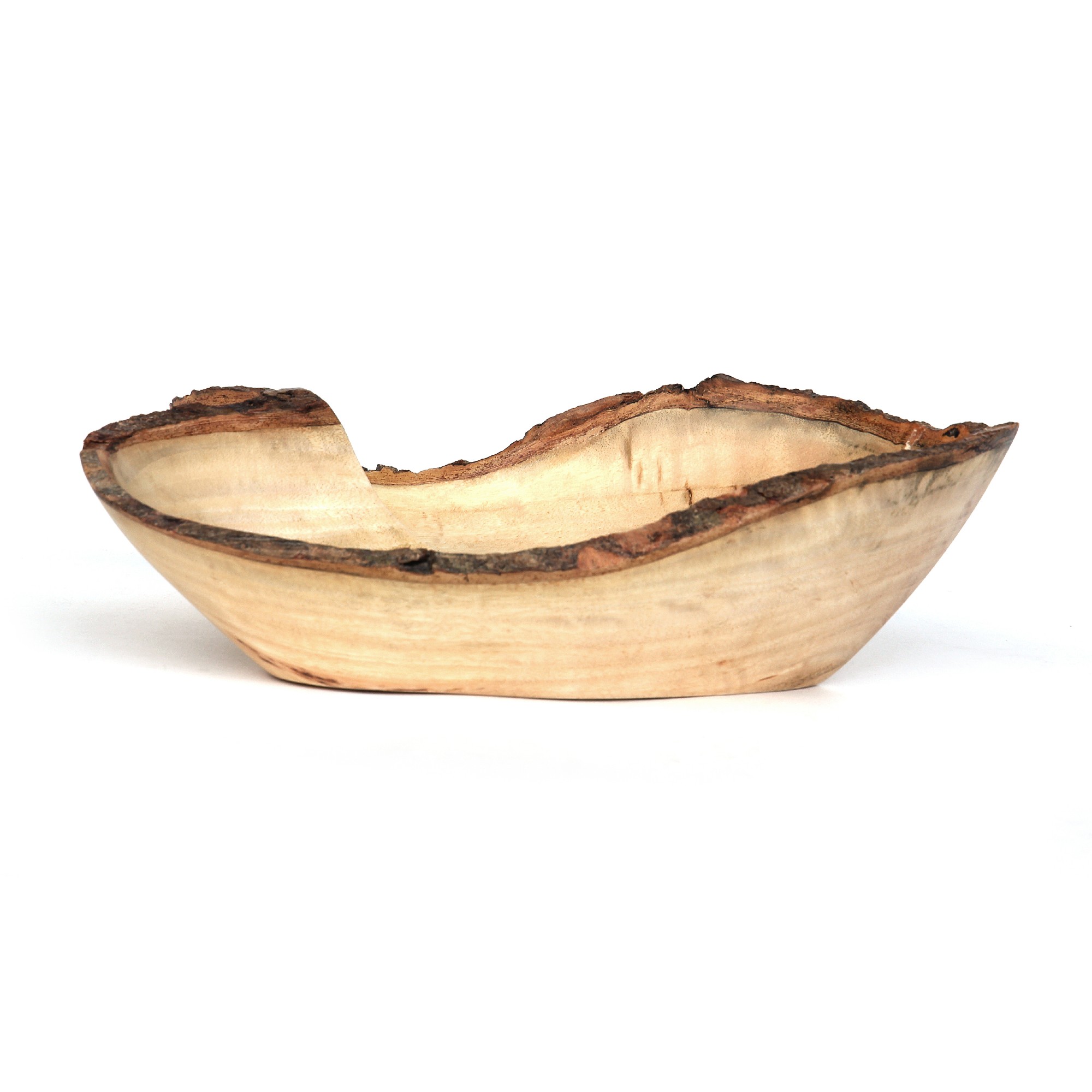 Schale in Herzform, groß, 'Mangoholz', natur, T 30 cm, B 23 cm, H 7 cm von fischer's lagerhaus
