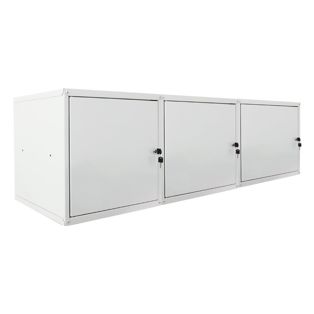 PROREGAL Mega Deal 3x locker cubes Cubic XL HxBxD 45 x 45 x 45 cm grijs