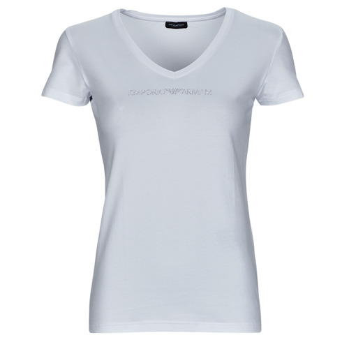Emporio Armani - T-SHIRT V NECK - Blanc