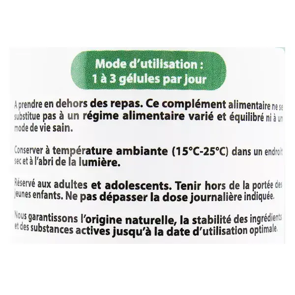 Vit'all+ Gemm'Vital Figo Orgânico 60 cápsulas vegetais