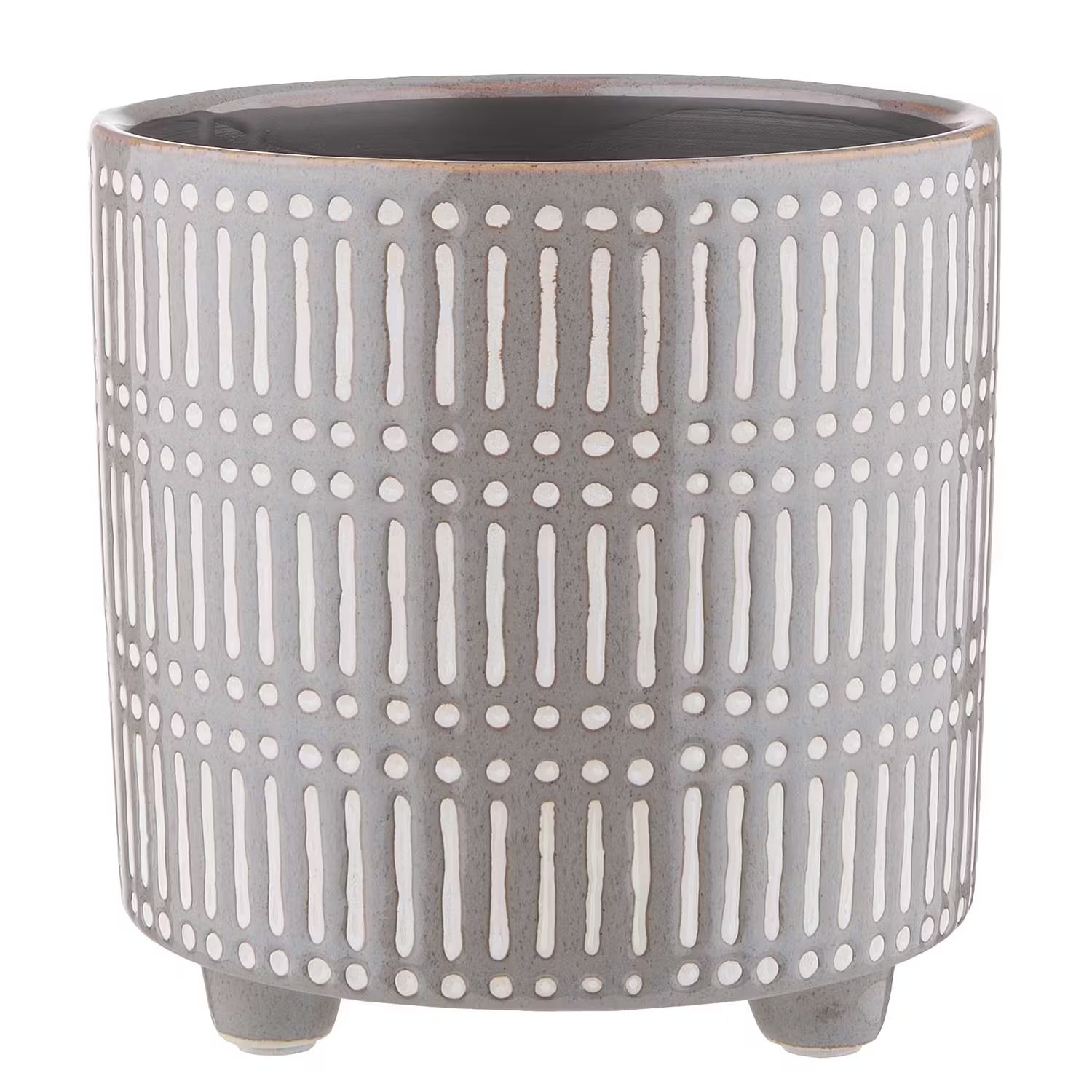 STICHES Blumentopf Streifen 4er-Set