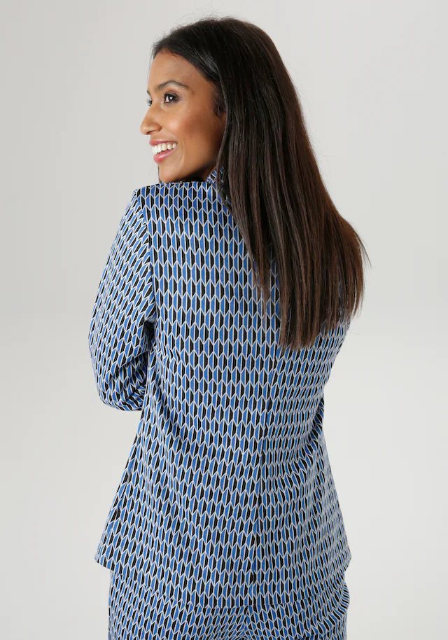 Aniston SELECTED Kurzblazer , mit grafischem Allover-Muster