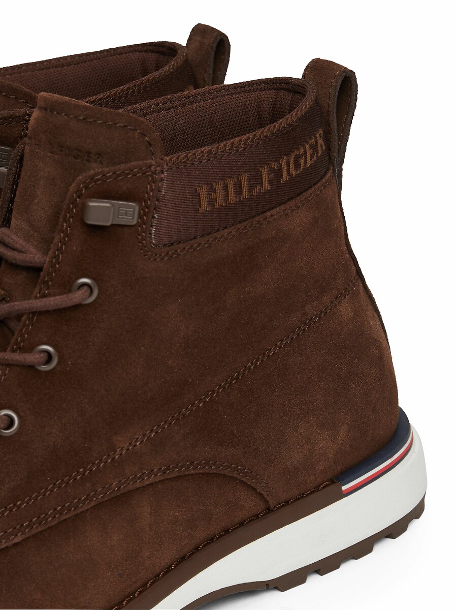TOMMY HILFIGER<br>Botas corporativas para atividades ao ar livre em camurça