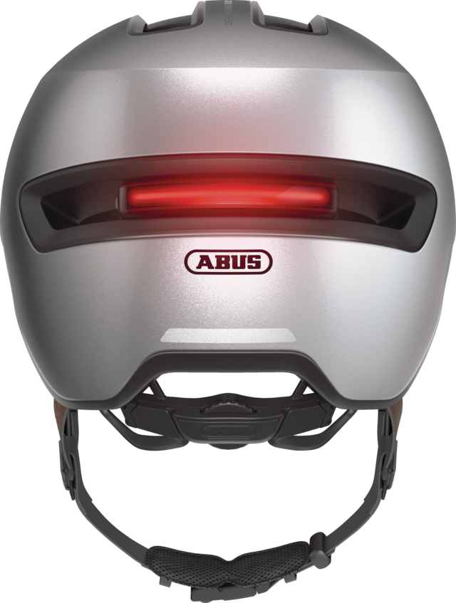 ABUS HUD-Y ACE cykelhjelm LED Gleam Silver