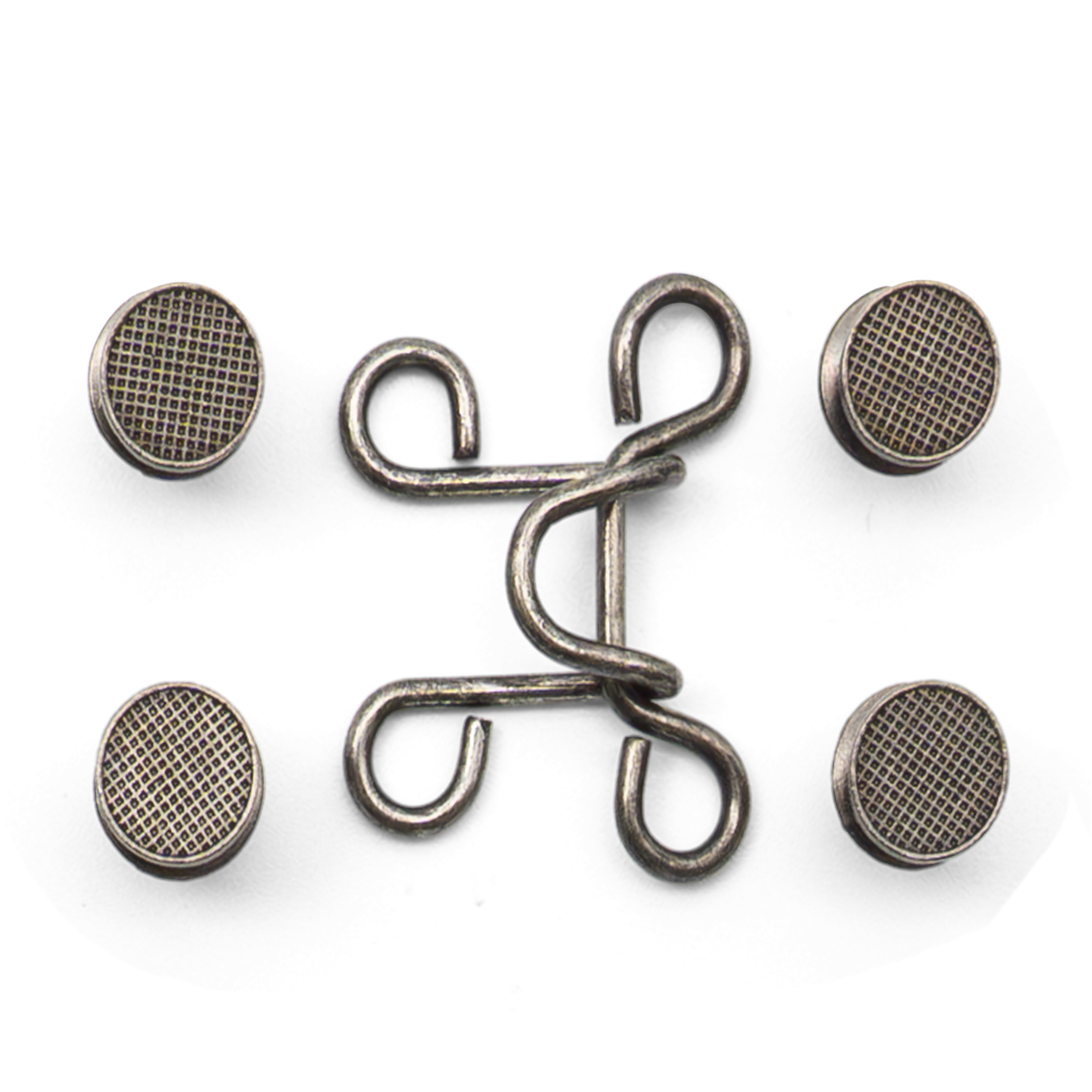 (30mm) Taillenschnalle Hosenbund Knopf Abnehmbarer Jeans Druckknopf - Schwarz