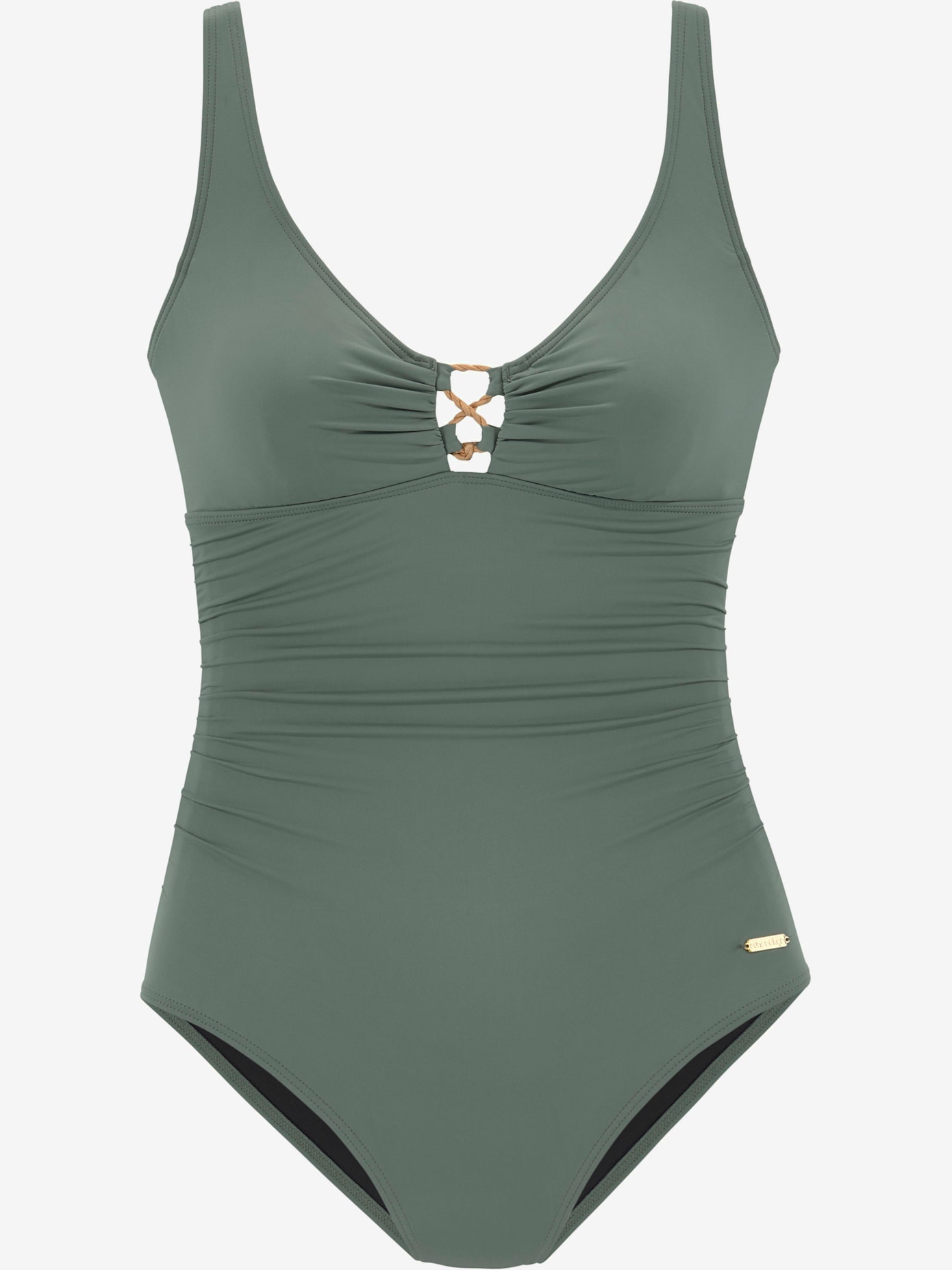 Maillot de bain laçage décoratif contrasté