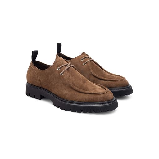 Les Deux Tatum Suede Moc Toe Sko, Brown Cub, 43