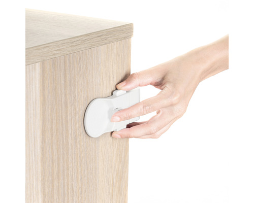 Zelfklevende kast- en ladesloten, wit, 3 stuks