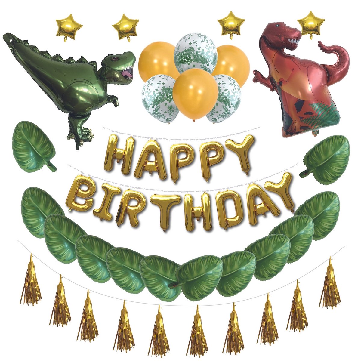 Ballon aluminium et baudruche dinosaure
