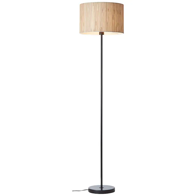 Brilliant Stehlampe »Wimea« E27 1 Stk. schwarz/natur