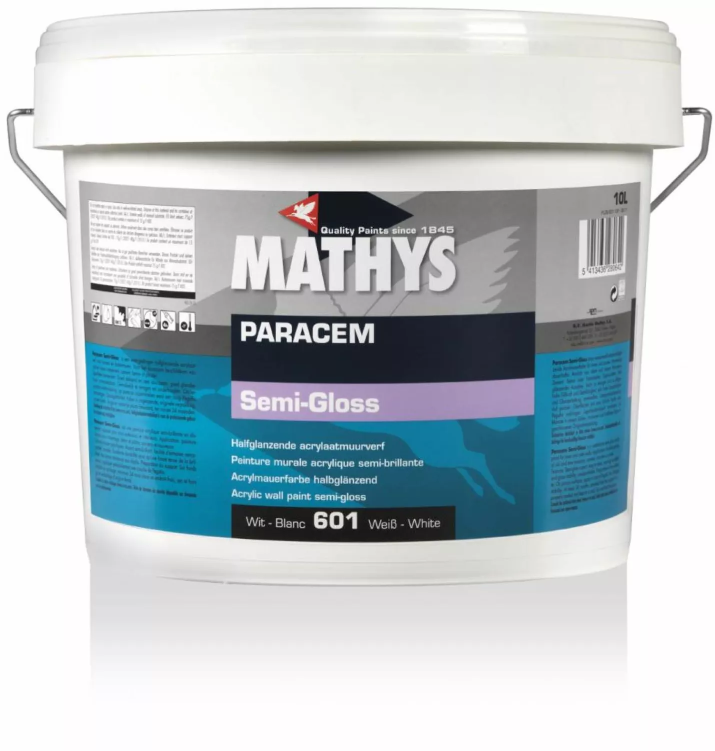 Mathys Paracem Semi-Gloss - op kleur gemengd - 1 L