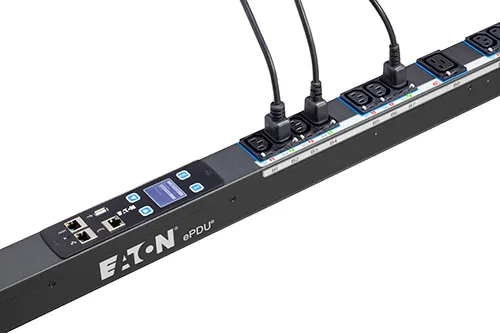 Eaton ePDU G3 Metered Outlet - Strømfordelingsenhed (rackversion) - Ethernet 10/100, RS-232 - input: IEC 60320 C20 16A - output-stikforbindelser: 24 - 0U