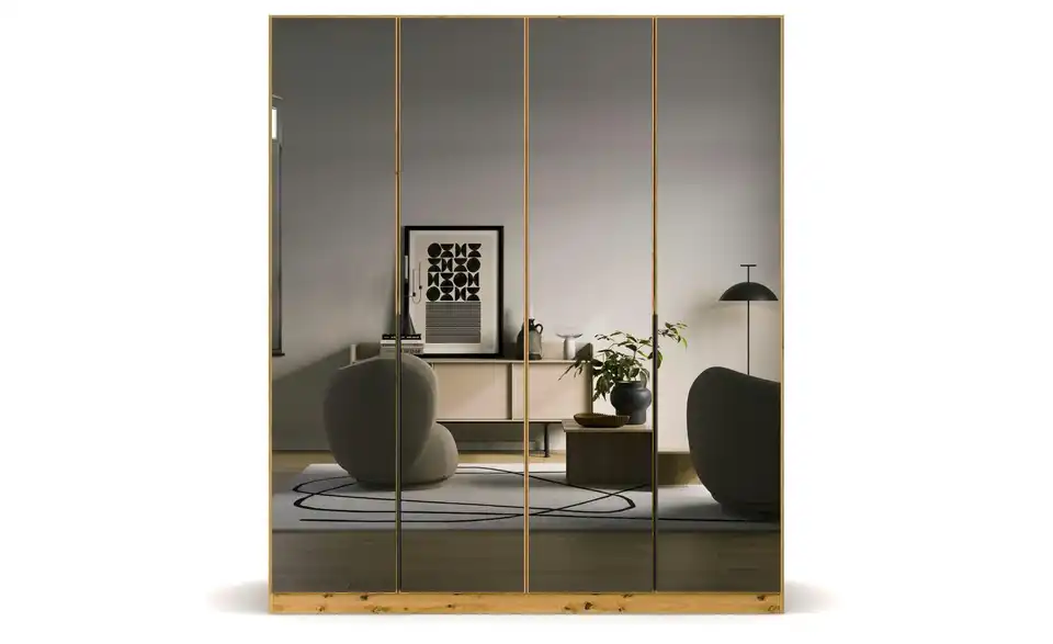 Drehtürenschrank Skyla Eiche Artisan (Nachbildung) 181 cm