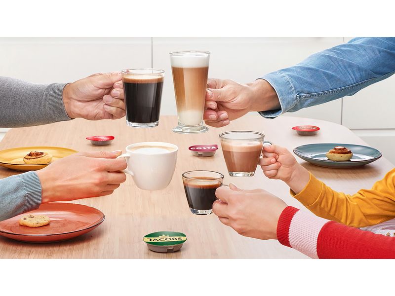 TASSIMO Kapselmaschine Happy friendly Crème/Schwarz Kaffeemaschine