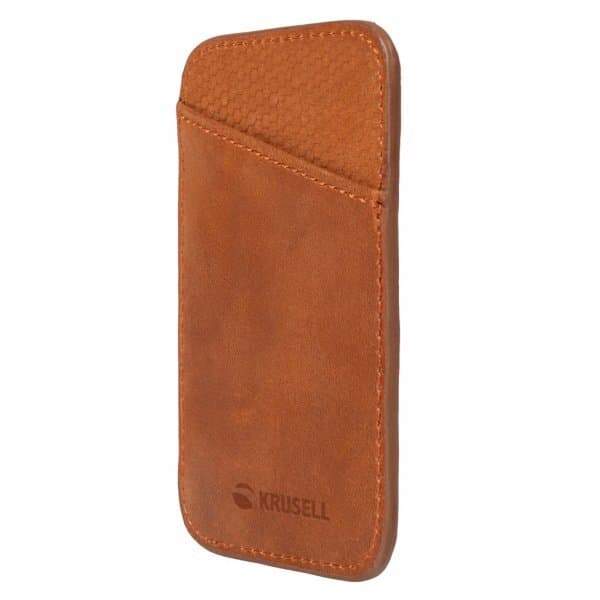Krusell Kortholder MagSafe Wallet Cognac