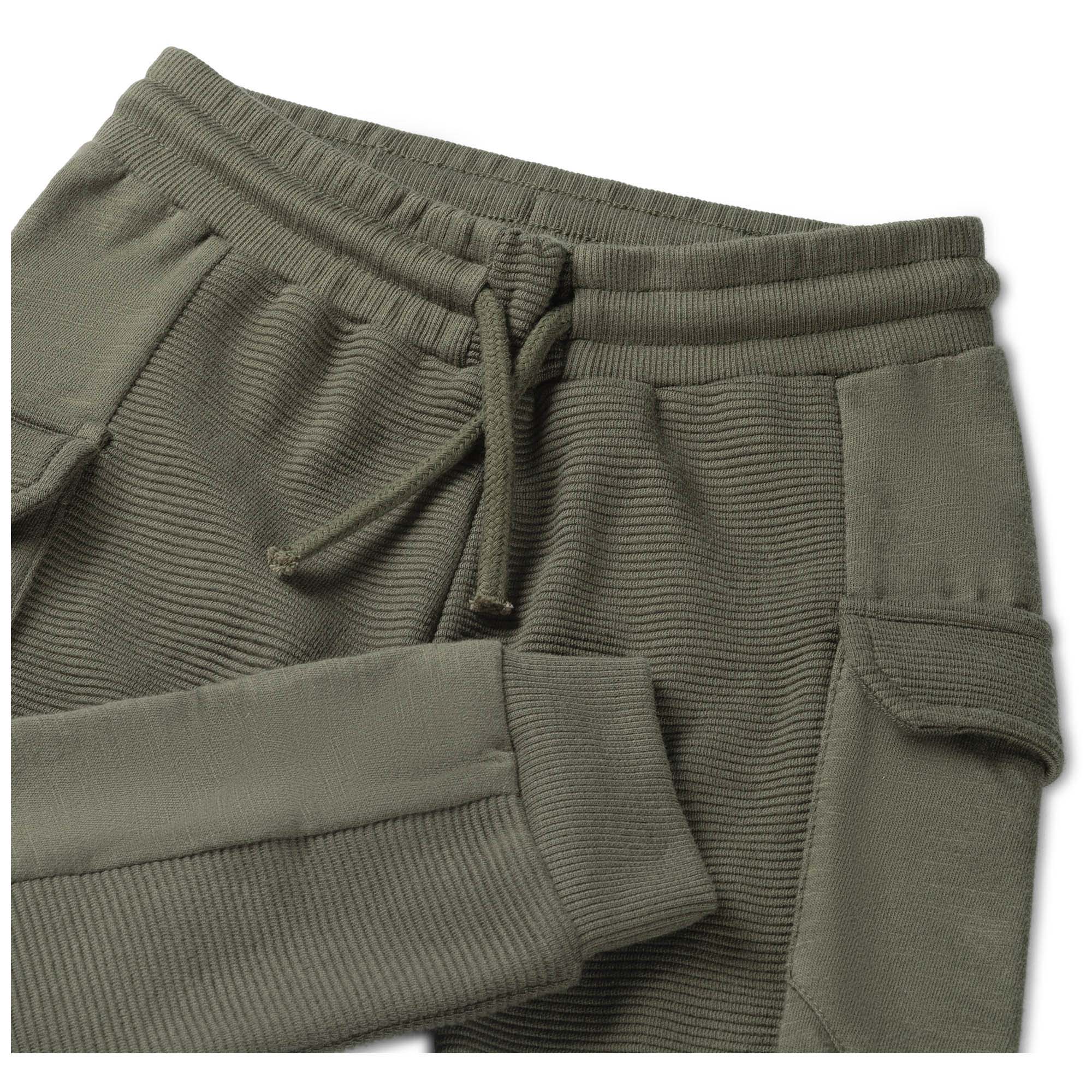 Prénatal peuter broek  effen groen