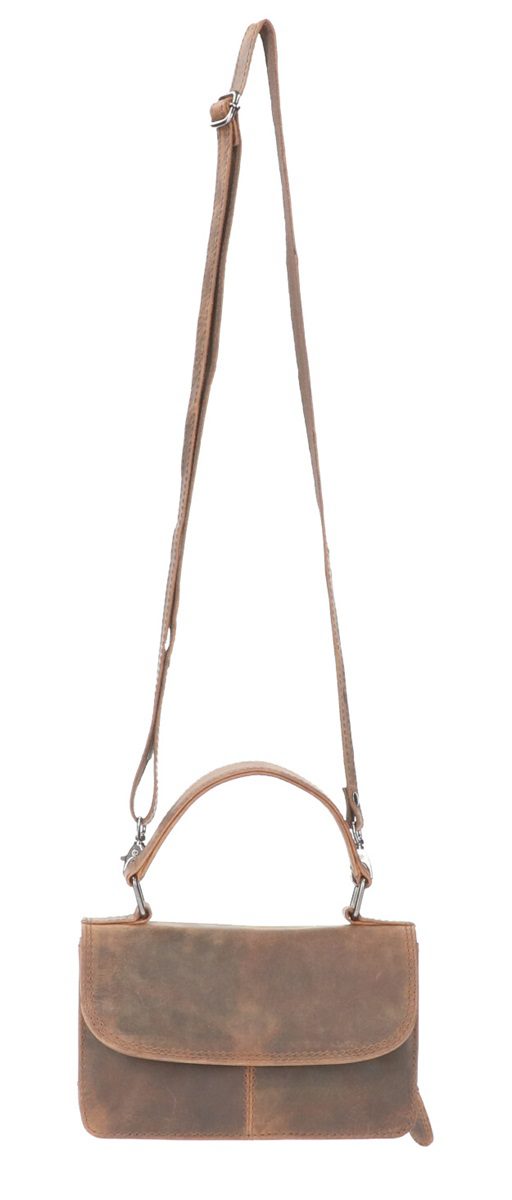 LD Lederwaren Hand/ Schoudertas Hunter Bruin