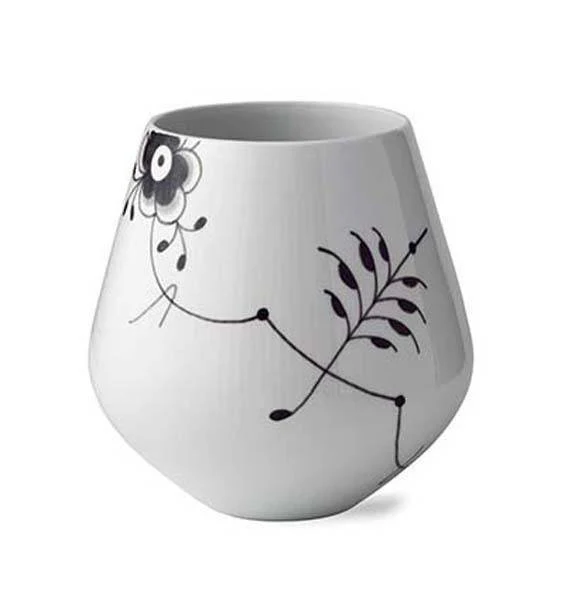 Royal Copenhagen  Sort Mega vase - 20,5 cm.