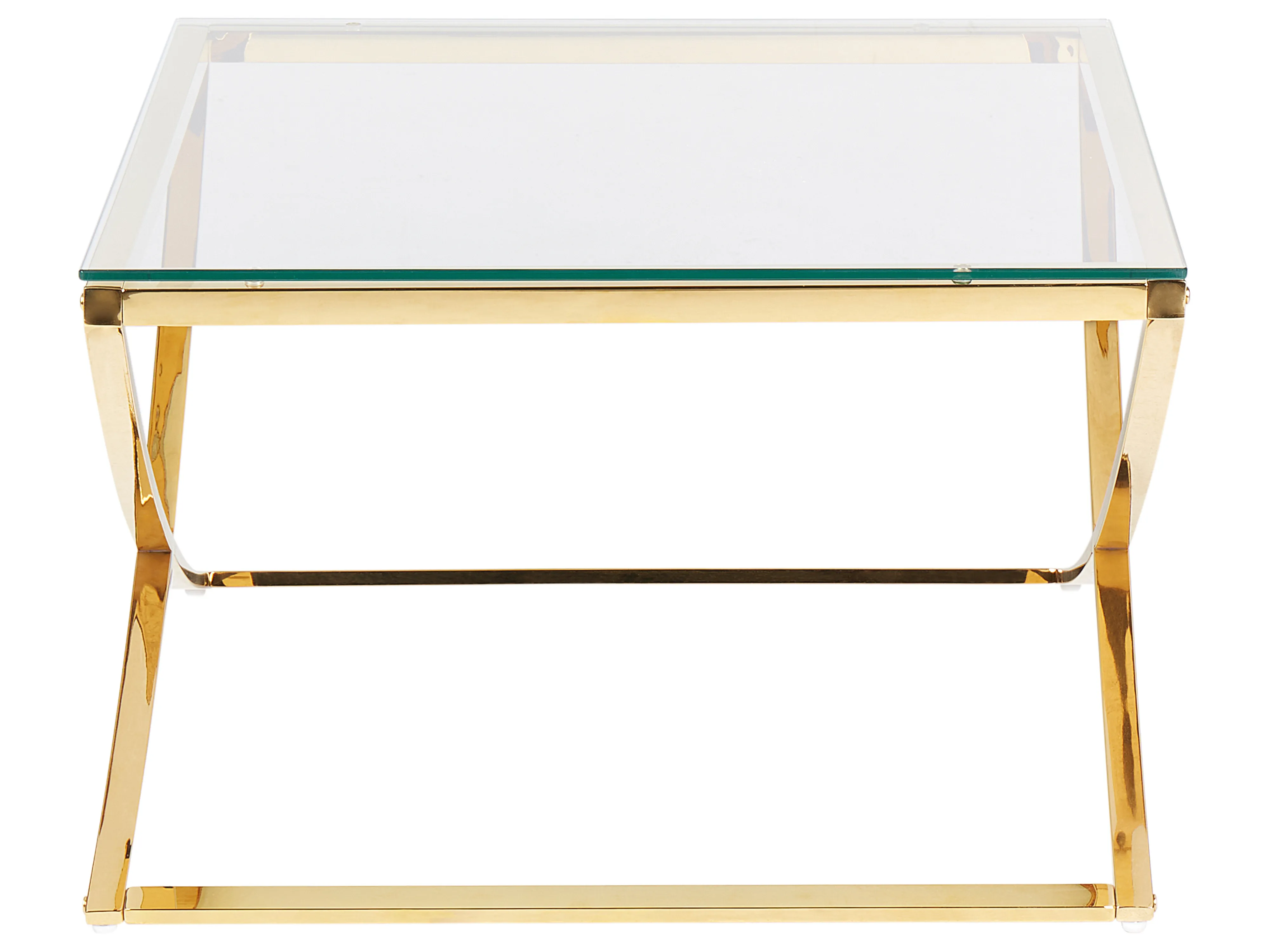Salontafel RINGGOLD Veiligheidsglas Goud