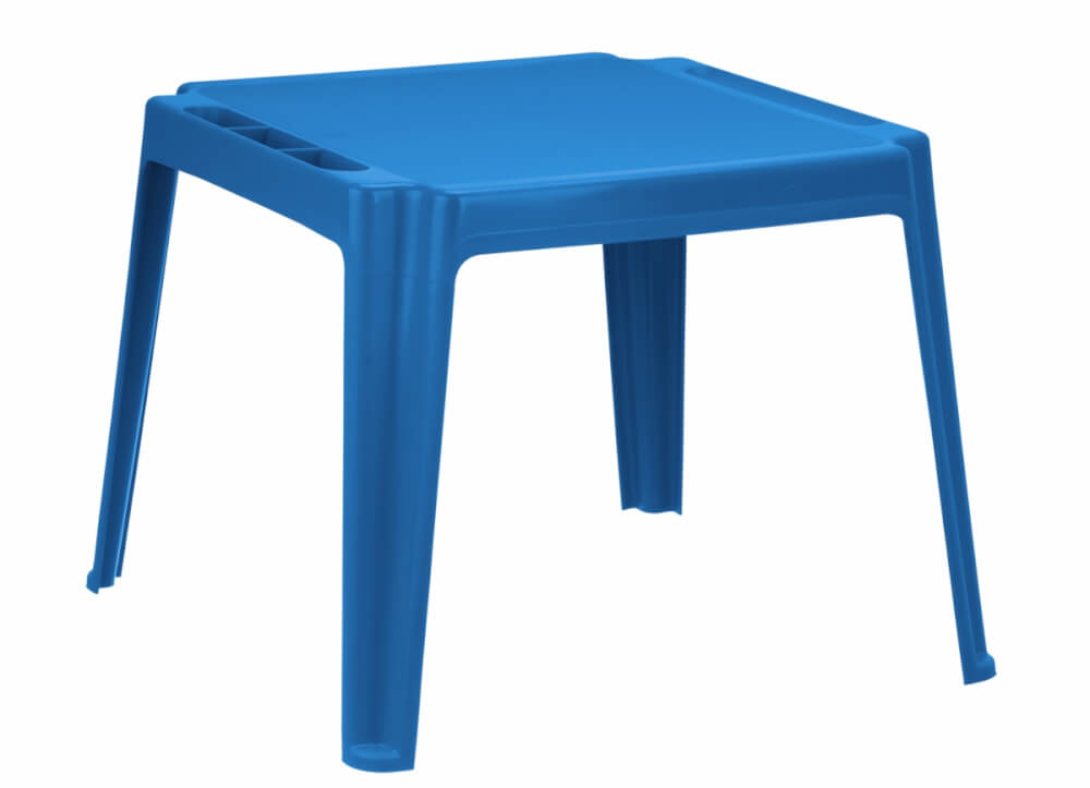 Kindertisch blau Kunststoff