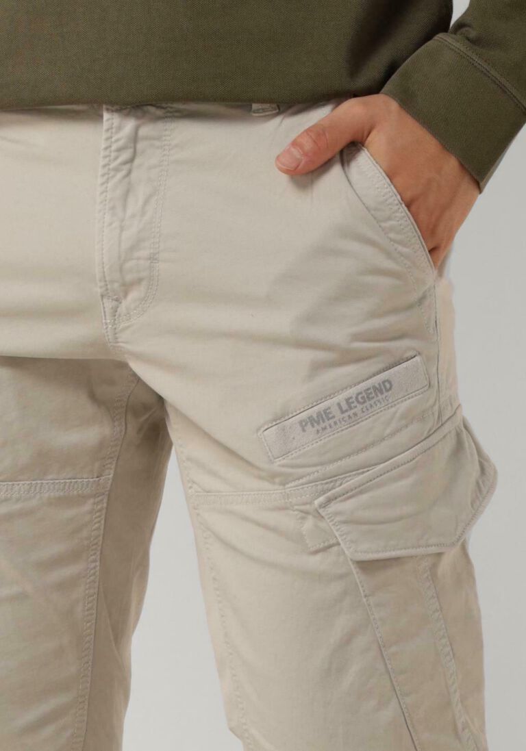 PME LEGEND lichtgrijze pme legend cargobroeken nordrop cargo stretch twill