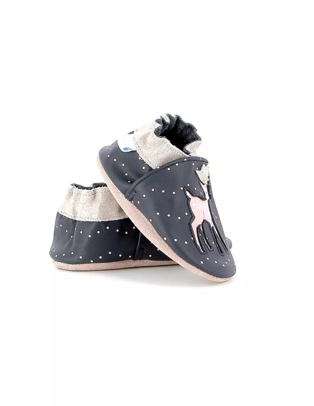 ROBEEZ LITTLE FAWN - Pantoufles & chaussons Marine