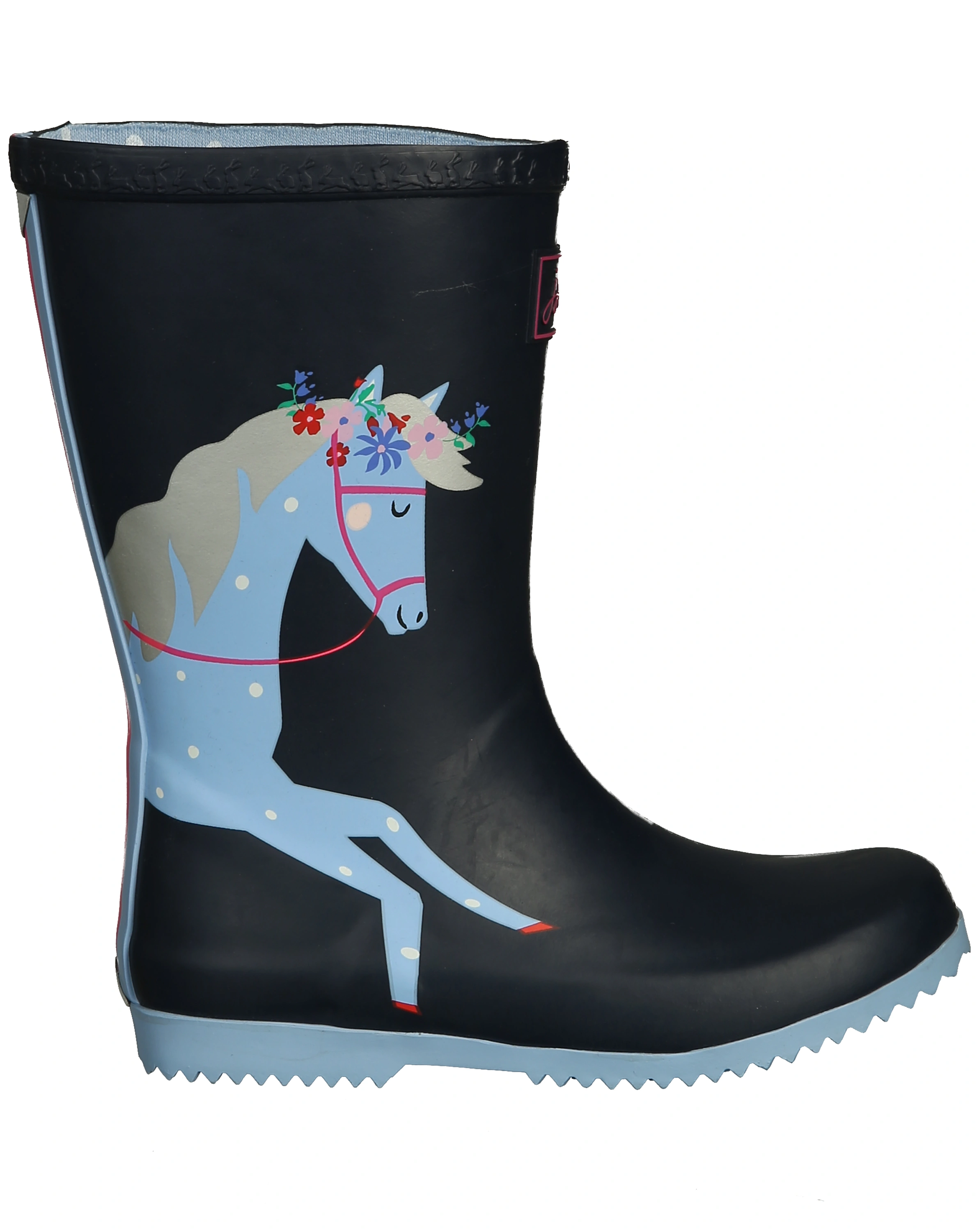 Gummistiefel JNR ROLL UP - HORSE in navy