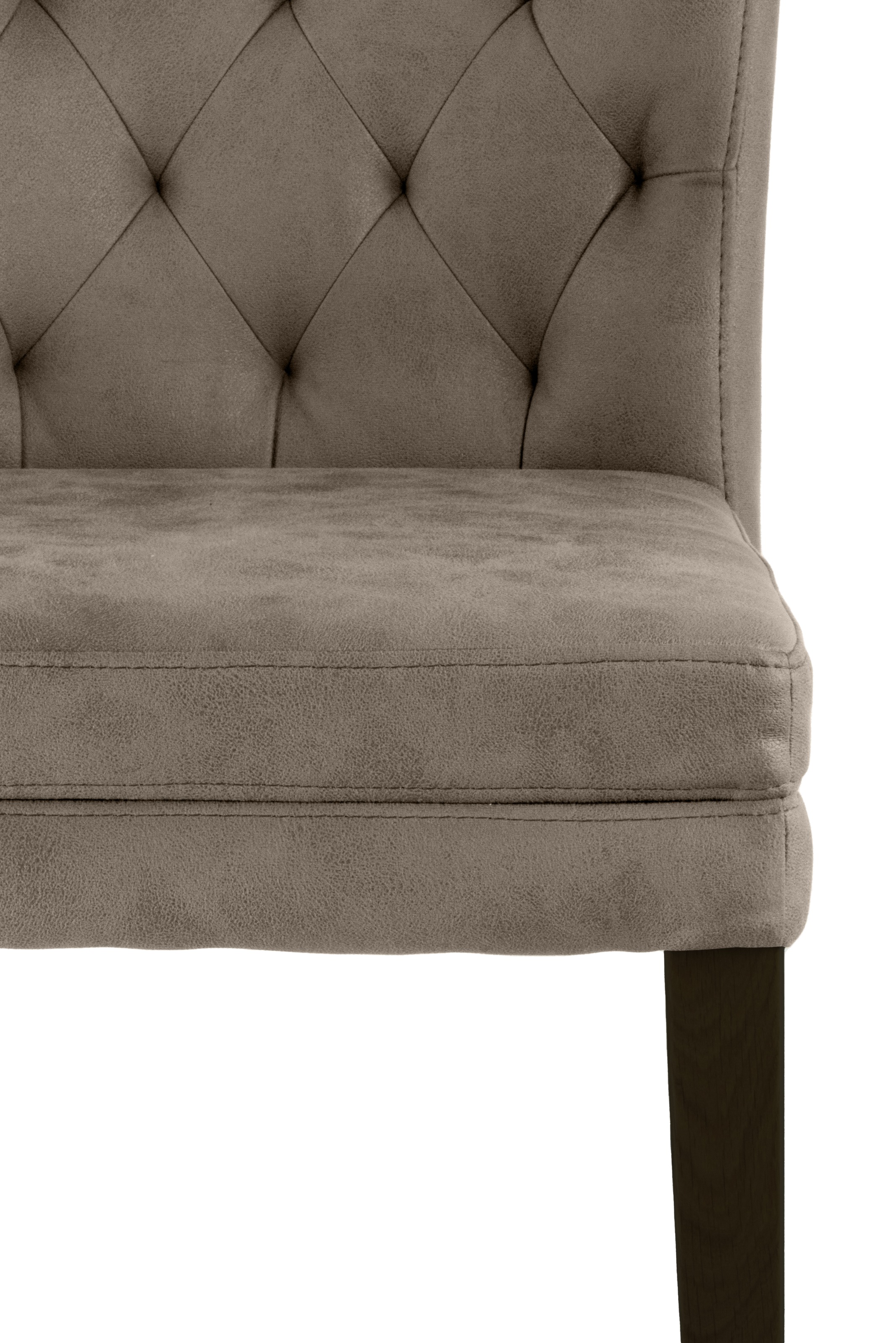 Home affaire 4-Fussstuhl »Colorado« (Set) 2 Stk.bequeme Polsterung, Gestell Massivholz wenge oder eiche natur