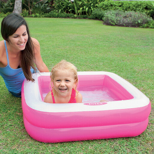 Piscina infantil quadrada inflável Intex 86x86x25 cm