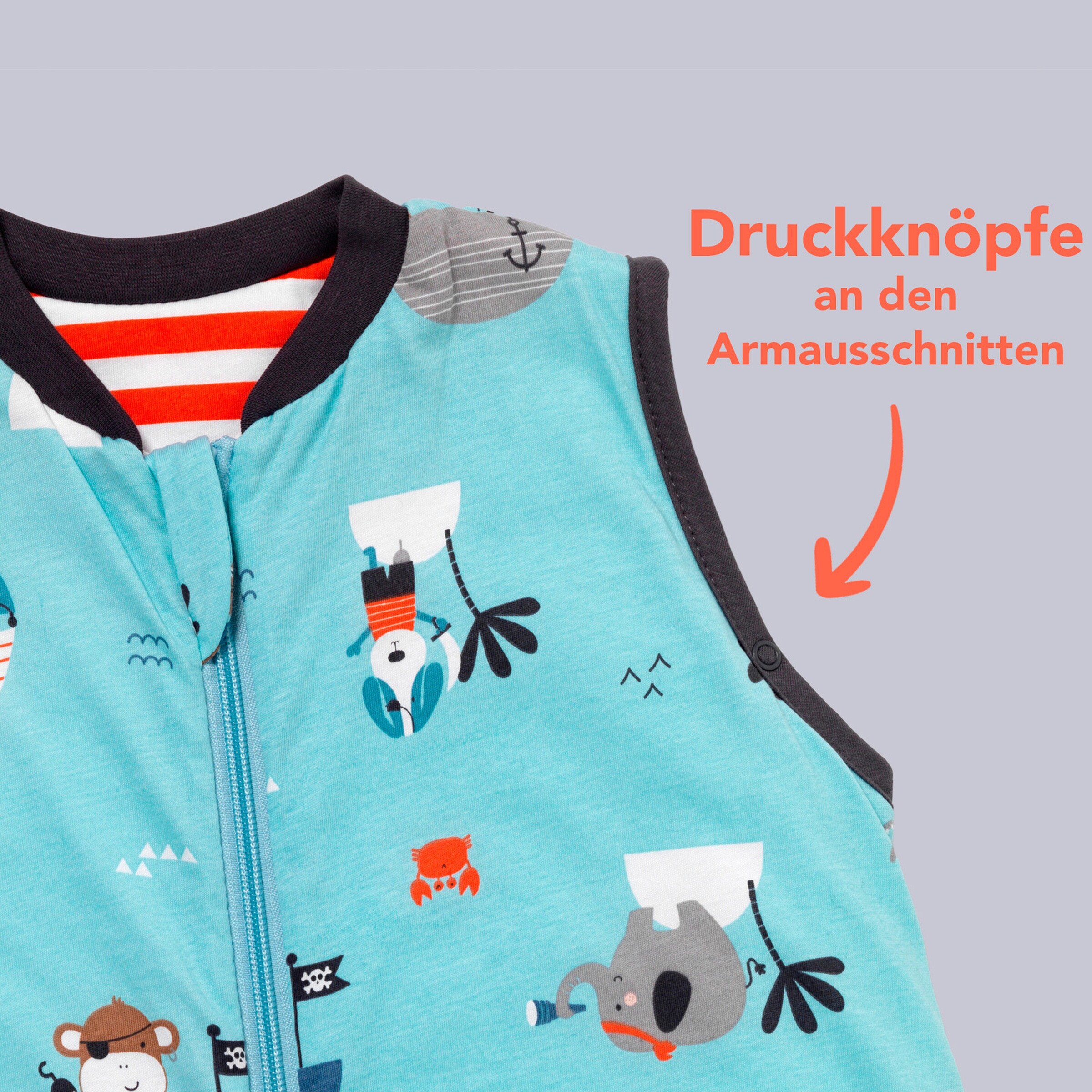 schlummersack Schlafsack ohne Füßen 1.0 Tog Pirat