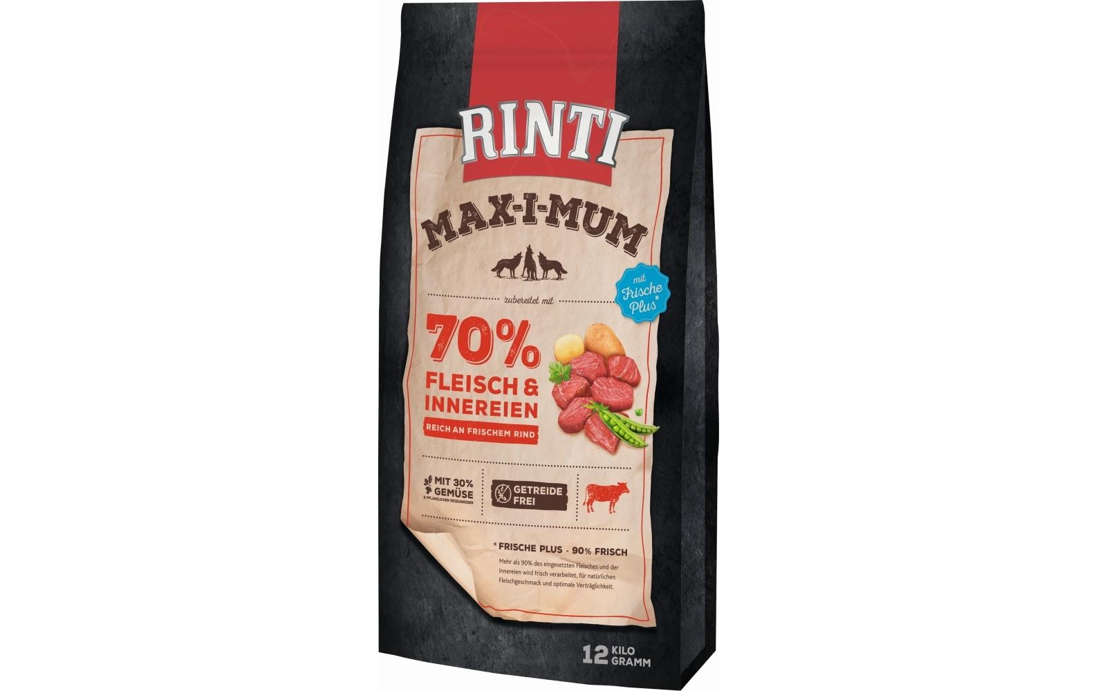 Trockenfutter Max-i-mum Rind, 12 kgAlleinfuttermittel für ausgewachsene Hunde