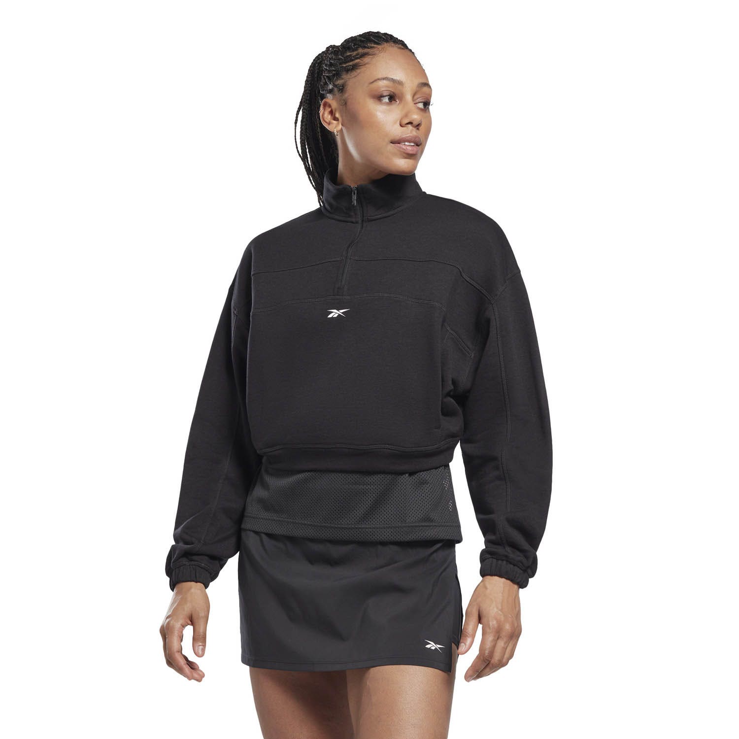 Reebok  Workout Ready Knit 1/4 Zip Sweatshirt