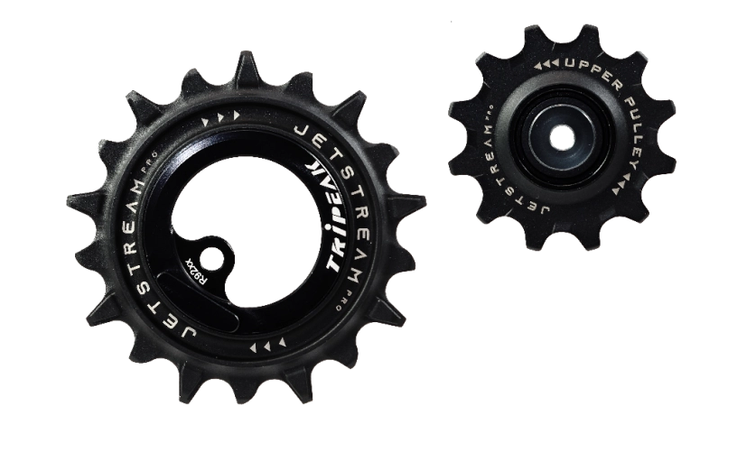 Tripeak Oversized pulleyhjul Jetstream pro keramiske lejer Shimano R92XX 12T/18T sort