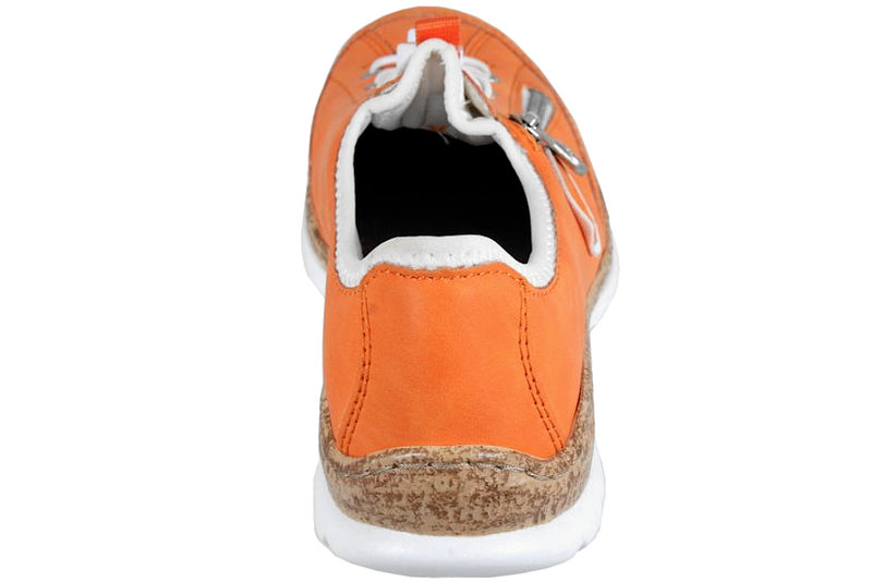 RIEKER TRAVESKO I ORANGE MESH MED LETLUK