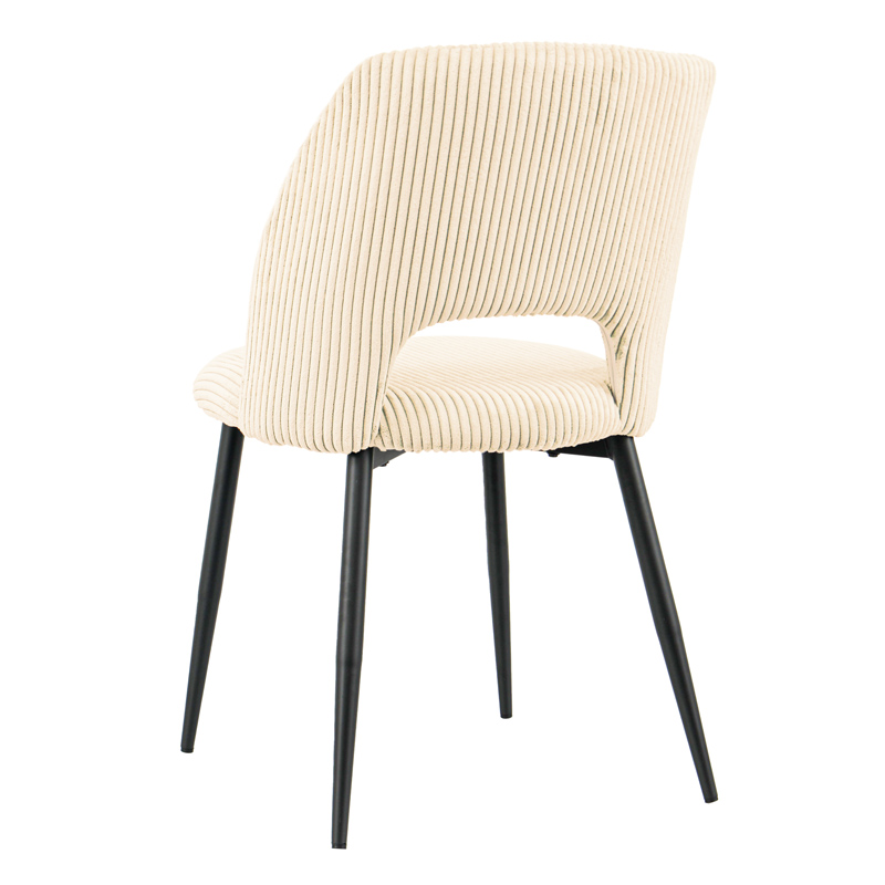 Chaise 'Ninon' velours beige