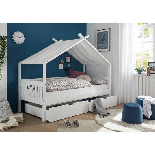 CONCEPT1 Lit enfant Juletta 90x200cm blanc