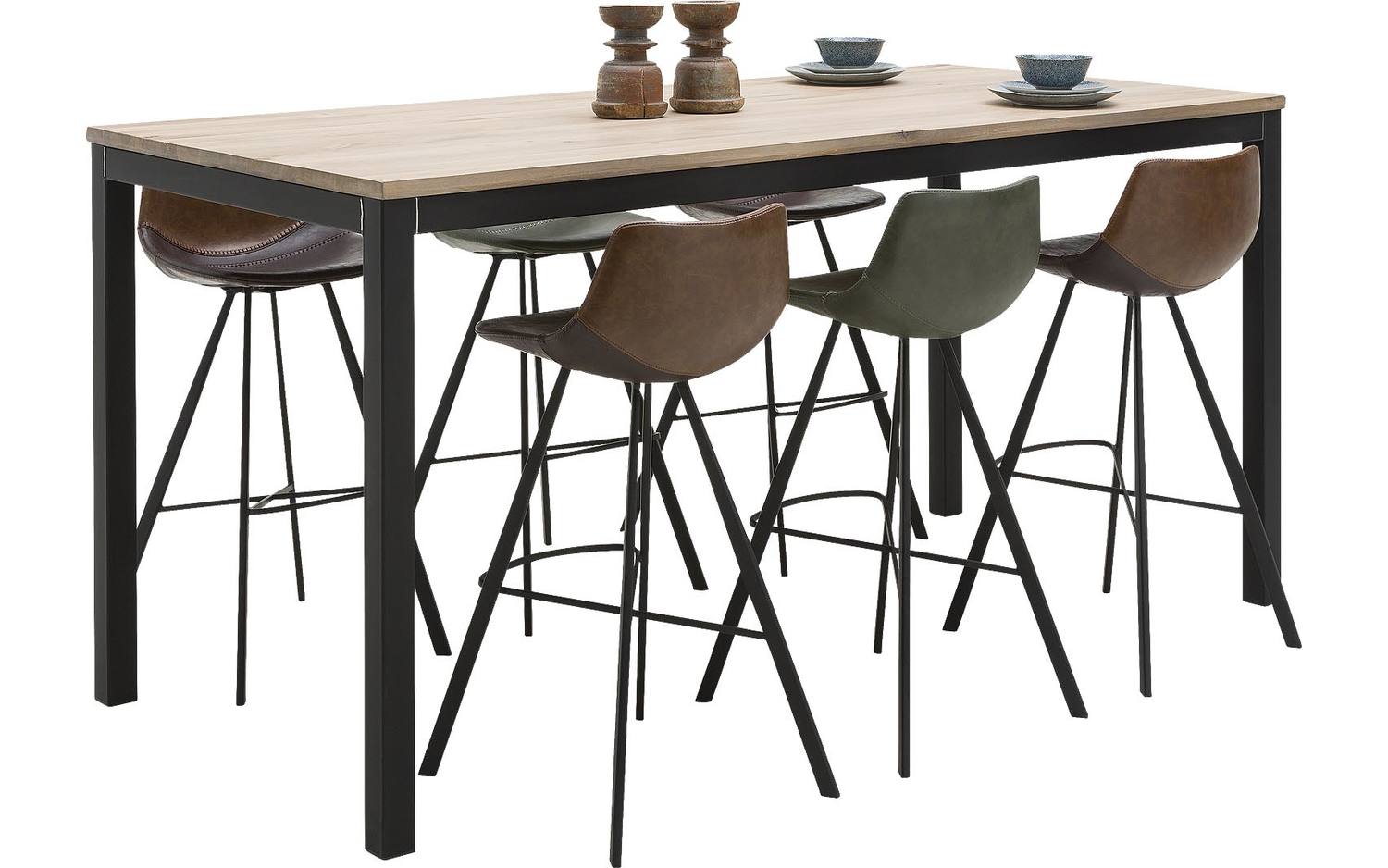 Goossens Bartafel Max, 220 x 100 cm 105 cm hoog