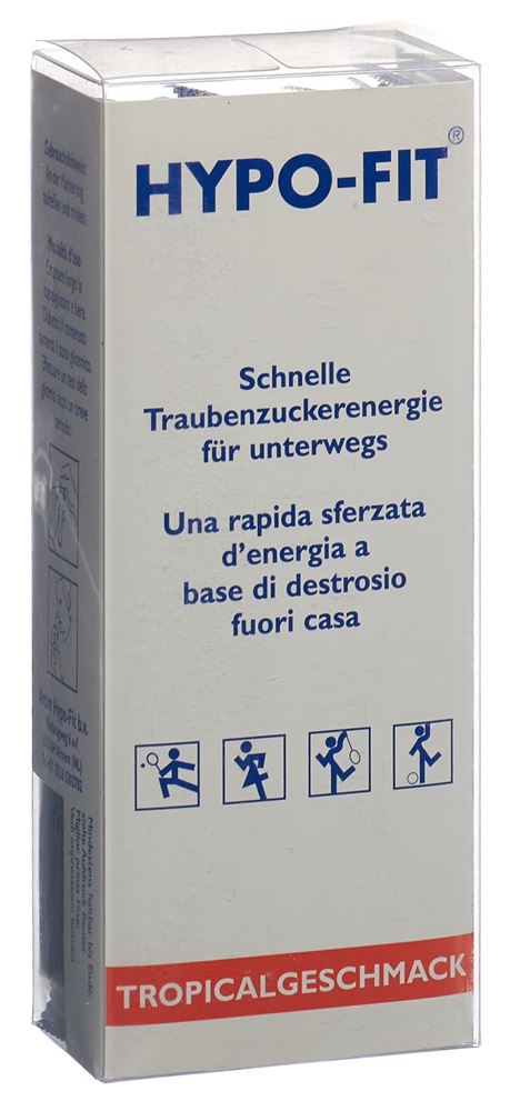 HYPO-FIT Flüssigzucker<br>12 Stück, Beutel, flüssig, Tropical