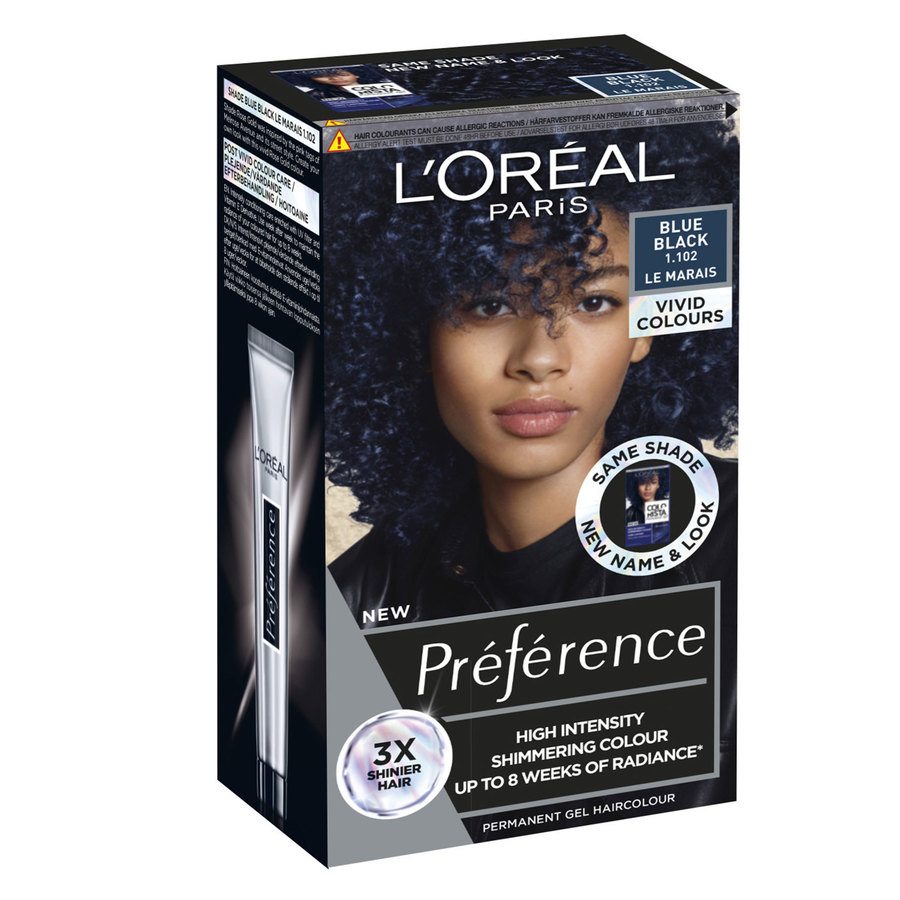 L'Oréal Paris Préférence Vivid Colours 1.102 Blue Black