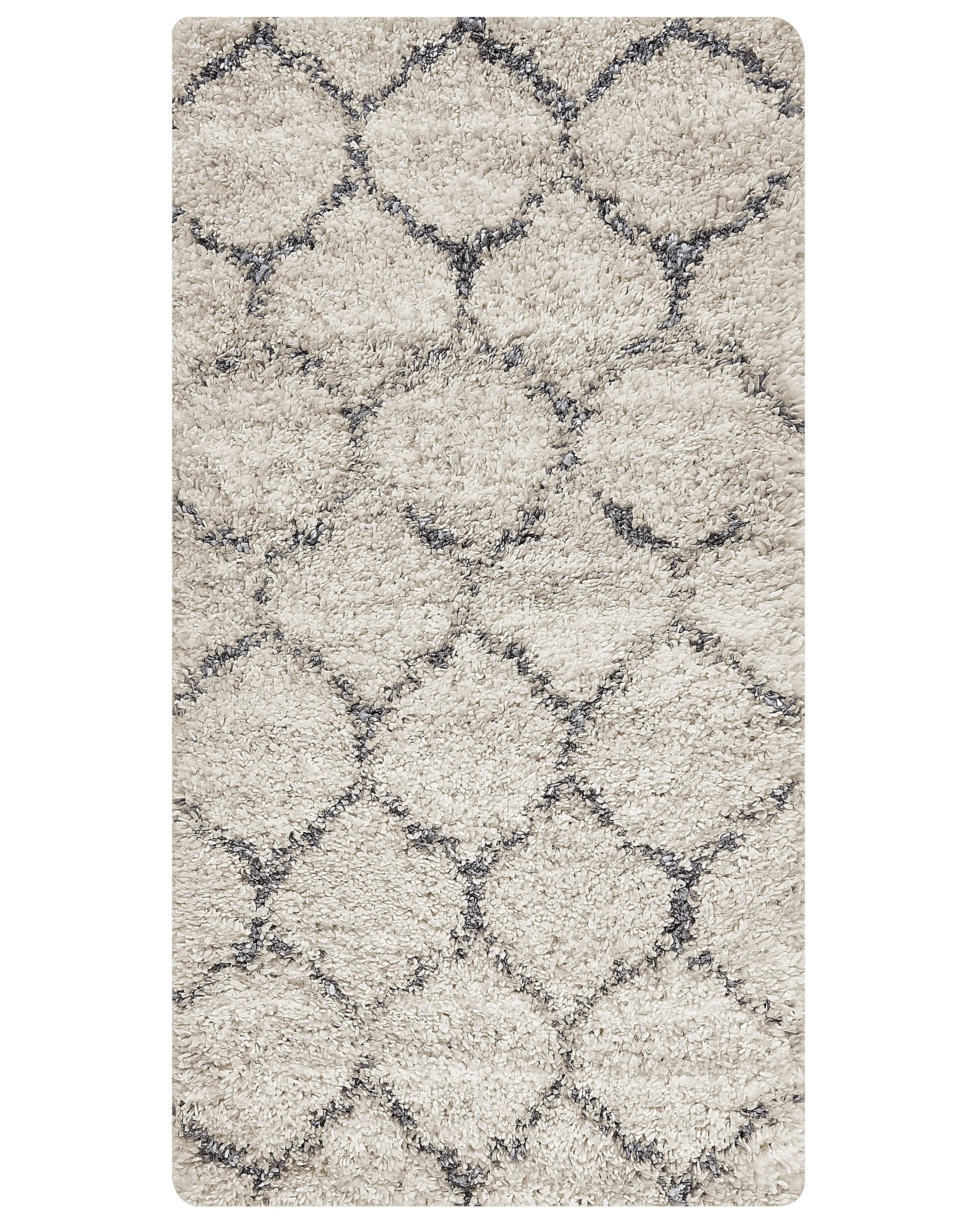 Hoogpoligvloerkleed YEREVAN Lichtbeige 80 x 150 cm