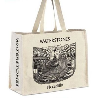 Waterstones Piccadilly natural cloth bag