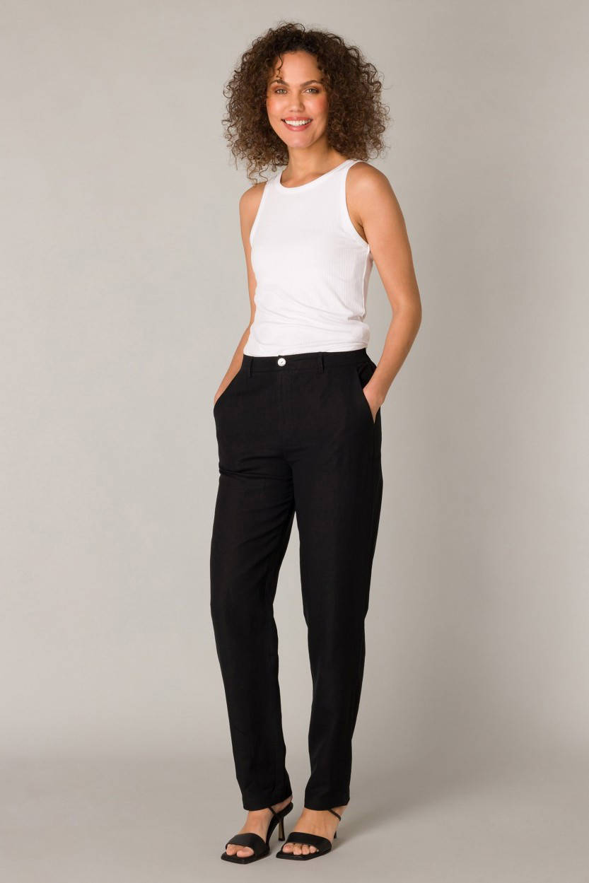 Yest straight fit pantalon Gabor zwart