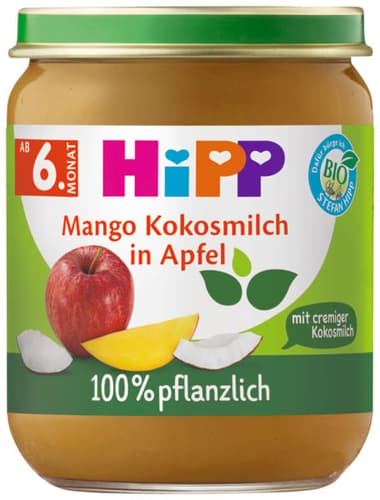 HiPP Bio Früchte Mango Kokosmilch in Apfel