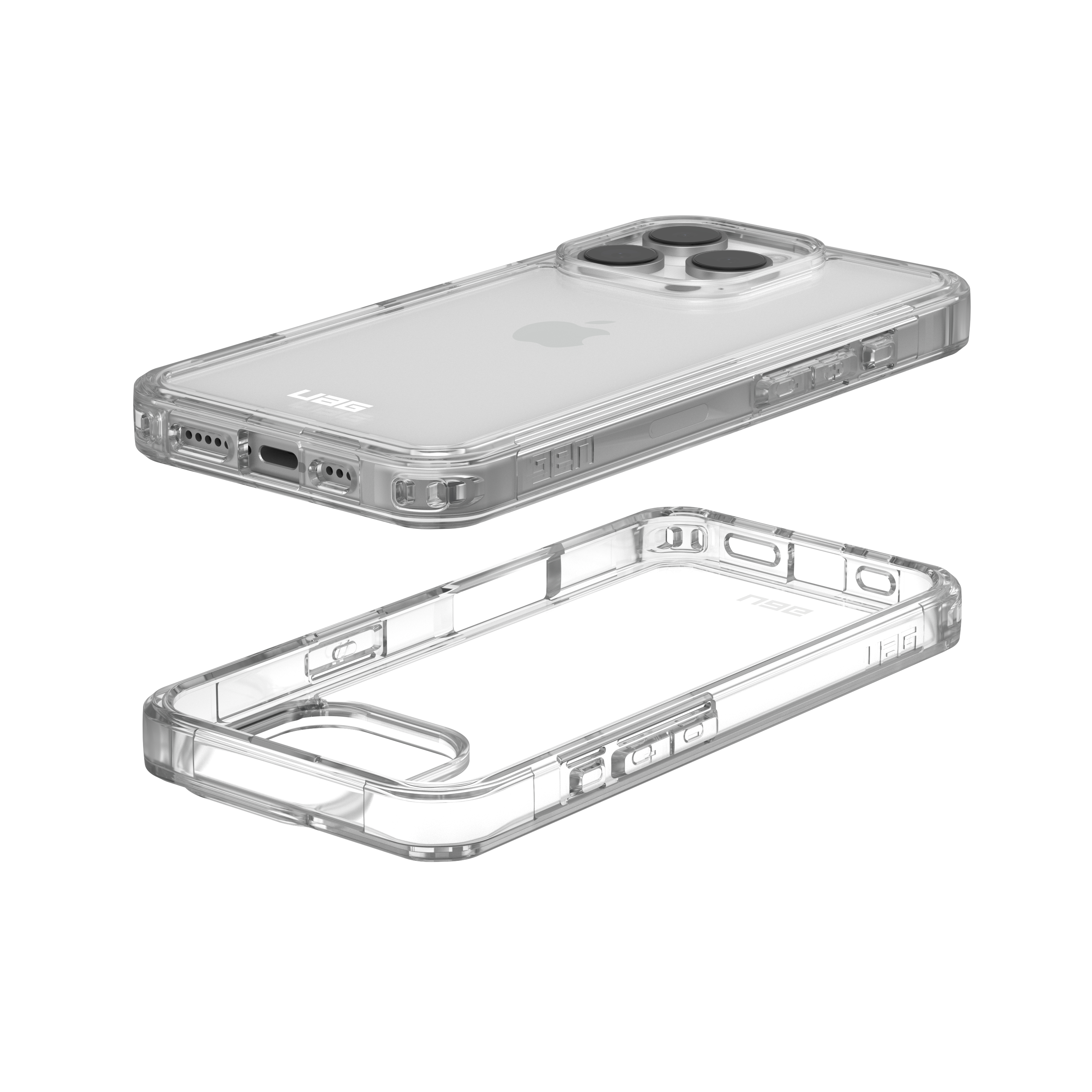 iPhone 16 Pro Max Schutzhülle Plyo (114485114343) - Transparent (Ice)