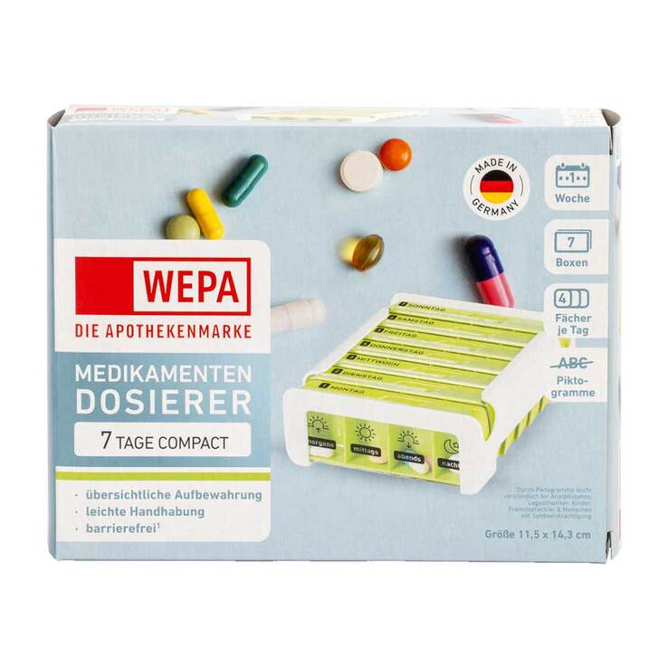 Wepa 7 Tage Compact Wochenmagazin weiß / grün, 1 St