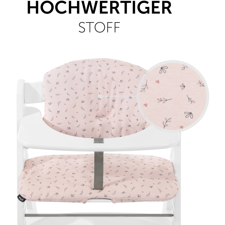 hauck Hochstuhlauflage Select Jersey Flowers Rose