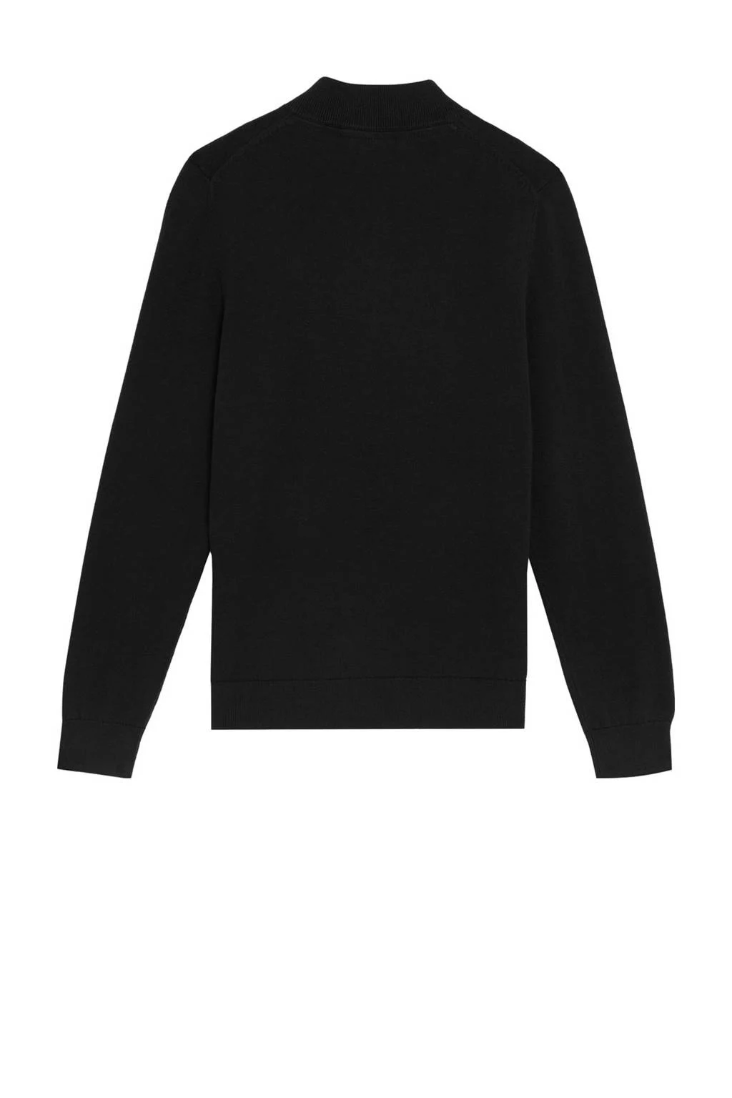 Lyle & Scott trui zwart fijn gebreid