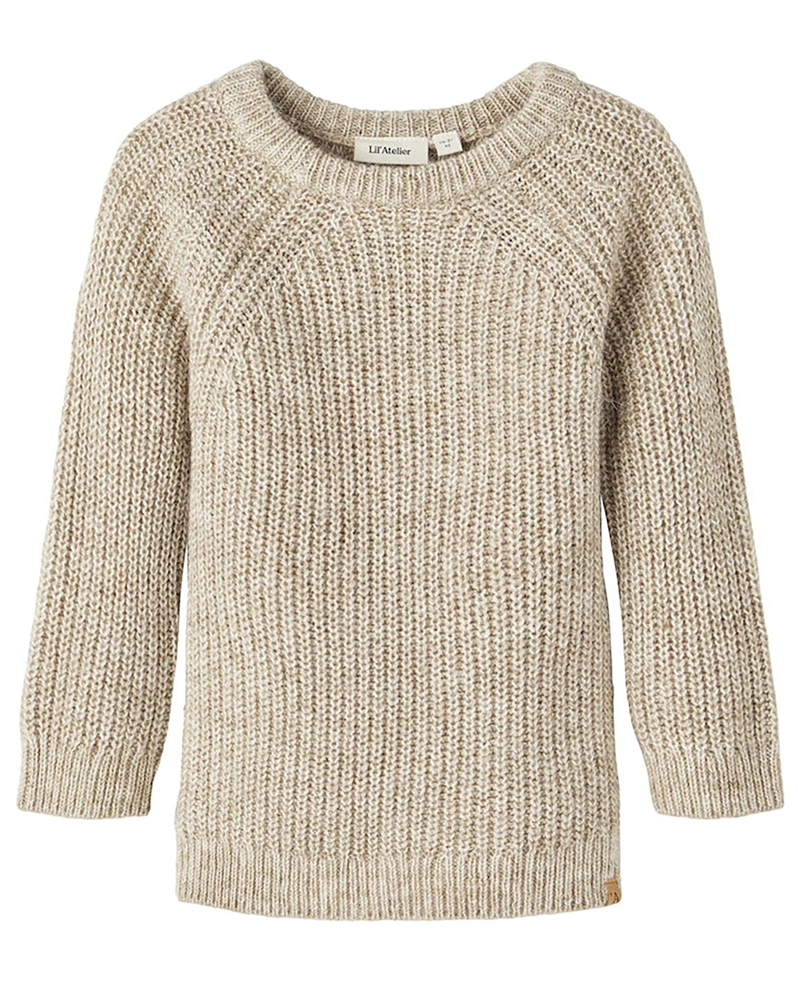 Strickpullover NMMOMIO in chinchilla