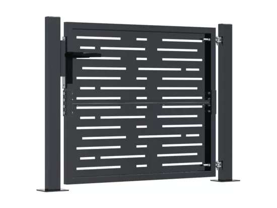 Portail de jardin anthracite 105x105 cm conception de carré