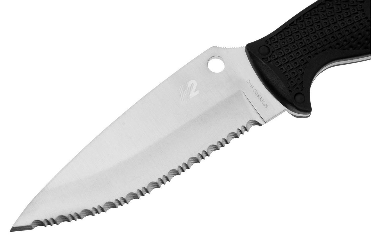 Spyderco Jumpmaster 2.0 H2 FB24SBK2 serrated, vaststaand mes
